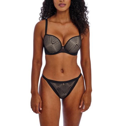 TAILORED BLACK UW MOULDED PLUNGE T SHIRT BRA AA401131 BRIEF AA401150 F TRADE WEB AW24